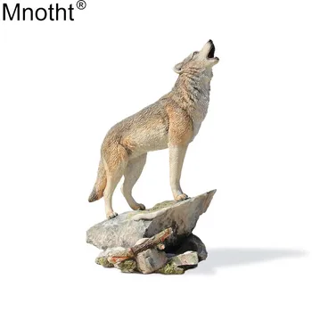 Mnotht 1/6 זאבת מודל זאב מחמד מיני צעצועים הדמיית שרף אביזר פעולה איור אוסף מתנות יצירות אמנות קישוט