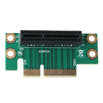 PCI Express 4X כרטיס Riser 90 מעלות זווית ישרה קמה כרטיס מתאם ממיר תואם עבור 1U/2U אביזרי מחשב
