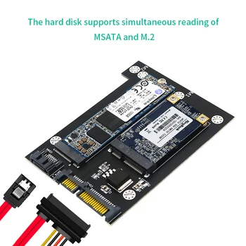 TISHRIC SSD M2 NGFF MSATA כדי Sata3 מתאם כפול יציאה מ. 2 MSATA להוסיף על כרטיס Msata כדי Sata ממיר קמה כרטיס למחשב נייד