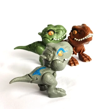 חדש 1pcs מתעצבן האצבע דינוזאור צעצוע מתנה היורה מסובך Tyrannosauru פארק מודל אינטראקטיבי לנשוך את היד יצירתי דינוזאור הילד