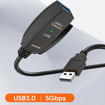 מאריך USB כבל 10M USB 3.0, USB 2.0 אקטיבי מאריך USB כבל 10M USB מאריך מהדר עם כבל USB מגבר מהדר
