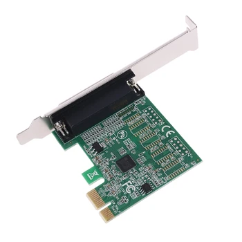 מקבילית DB25 25Pin PCIE כרטיס Riser LPT למדפסת כדי PCI-E אקספרס כרטיסי ממיר מתאם AX99100