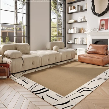 תאורה מודרניים יוקרה שטיחים עבור הסלון וינטג ' עיצוב חדר השינה מעובה השטיח הביתה ללא תלוש גדול שטיח רך שטיח הרצפה