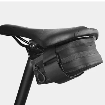 0.5 L אופניים, תיק אוכף אופניים Seatpost Bag Pannier עמיד הלם עמיד למים מתקפל ח 