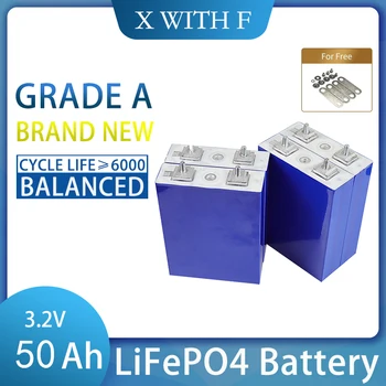 12pcs 3.2 V 50Ah LiFePO4 סוללת הנייד פוספט בנק כוח חדש כיתה נטענת 100% מלא קיבולת סוללת הליתיום-יון