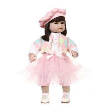 2016 עיצוב חדש מחדש הפעוט בובת ילדה תינוק מתוק בובת מתנת יום הולדת צעצועים לבנות בובה יפיפייה