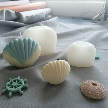 2023 חדש 3D Ocean מעטפת סיליקון סבון, עובש עושה נר עובש פונדנט סוכריות עוגת שוקולד בעיצוב DIY אפייה כלים
