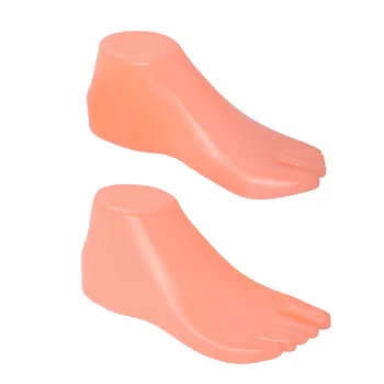 2PCS פלסטיק קשיח רגל דגמי תצוגה עמידות הנעל הרחבת כלי 22x7.6x8.5cm למילוי נעלי בובה