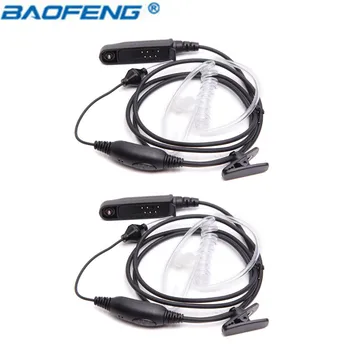 2Pcs Baofeng UV-9R פלוס עמיד למים סמויה אוויר אקוסטית צינור האוזנייה על BaoFeng A-58 UV-9R בנוסף 9R Pro GT-3WP הווקי טוקי