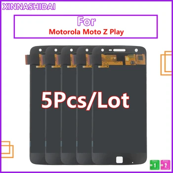 5pcs/lot עבור Motorola על האופנוע Z לשחק תצוגת LCD מסך מגע דיגיטלית הרכבה, החלפה עבור Motorola Moto Z לשחק XT1635