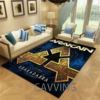 Arakain הלהקה מודפס 3D שטיח פלנל שטיחים נגד החלקה גדול השטיח הביתה קישוט הסלון, חדר השינה, עיצוב הבית