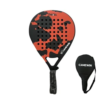 Camewin ההנעה סיבי פחמן עם שקית Padel מחבט טניס סיבי פחמן רך אווה הפנים טניס ההנעה המחבט רעש.