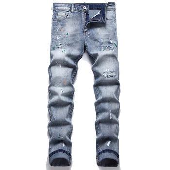 DC5100 אופנה ג ' ינס של גברים 2023 המסלול יוקרה מותג מפורסם עיצוב אירופאי סגנון המפלגה בגדי גברים
