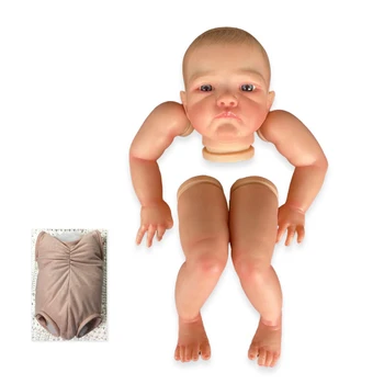 FBBD 19inch כבר צבוע מחדש חלקי הבובה אוגוסט ער התינוק 3D ציור עם נראים לעין ורידים בד הגוף כלול