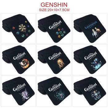 Genshin השפעה Hutao קליי עיפרון תיק ארנק ארנק הספר עט רוכסן התיק קריקטורה ילדים בנים ילדה