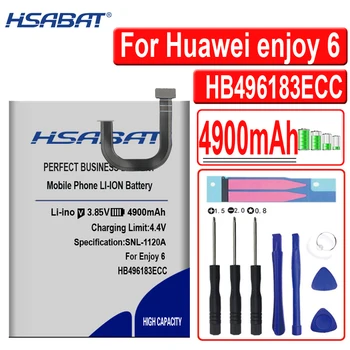 HSABAT HB496183ECC 4900mAh סוללה עבור Huawei נהנה 6 enjoy6 NCE-AL00