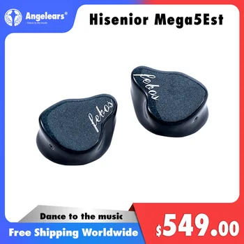Hisenior Mega5Est 1DD+2BA+2EST מקצועי Hi-Fi מוניטור in-Ear אוזניות 0.78/2PIN חוט 3in1 Modulars דינמי הנהג.