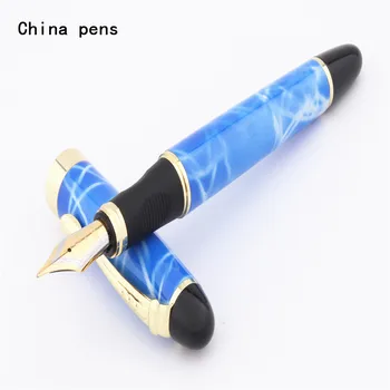 Jinhao X450 כחול שמיים, עננים לבנים המשרד לעסקים בינוניים החוד עט נובע חדש