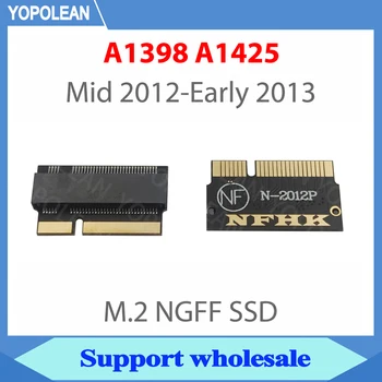 M2 SSD מתאם מ. 2 NGFF B+M מפתח SATA SSD M2 מתאם עבור ה-MacBook Pro Retina A1398 A1425 2012 ממיר כרטיס עבור אפל SSD מתאם