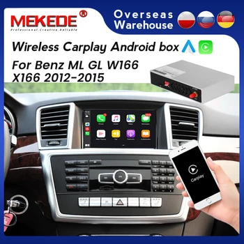 MEKEDE אלחוטית CarPlay על מרצדס ML GL W166 X166 2012-2015, עם אנדרואיד אוטומטי ראי קישור AirPlay המכונית לשחק פונקציות