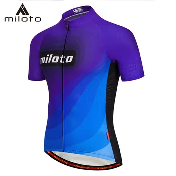 MILOTO גברים Pro רכיבה על אופניים ג ' רזי מהיר יבש הקיץ צוות כביש אופניים בגדים מחזור ללבוש את החולצה יוקרתי Ciclismo MTB אופני חולצות