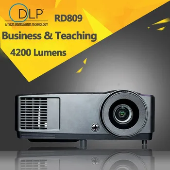 RD809 הנמכר 4200 לומן כפול HDMI עסקים קולנוע ביתית עם מסך גדול בית הספר לחינוך מצגת מולטימדיה מקרן