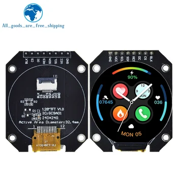 TFT 1.28 אינץ ' TFT-LCD מודול סיבוב RGB 240*240 GC9A01 נהג 4 חוט ממשק SPI 240x240 PCB עבור Arduino