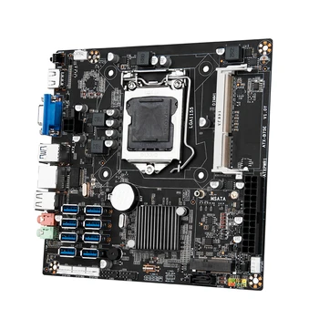 TISHRIC ATX-B75 יחיד הלוח מקצועי רב-חריצי PCIE קמה מחשב לוח האם תומך במעבד LGA1155 מעבד