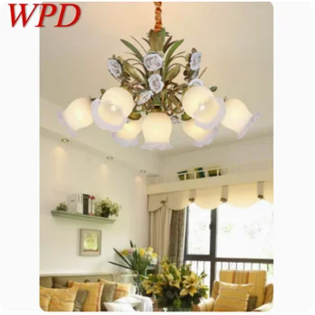 WPD האמריקאי גן נברשת קוריאה יצירתי חם סלון חדר אוכל עשב המנורה