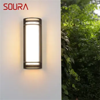 ·SOURA פמוטי קיר אור חיצוני קלאסית מנורת LED אטימות IP65 הביתה דקורטיביים על מדרגות המרפסת.