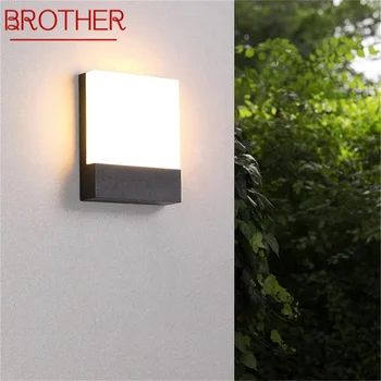 אח קיר חיצוני גוף תאורה עכשווית עמיד למים LED פטיו המנורה הביתה מרפסת מרפסת וילה