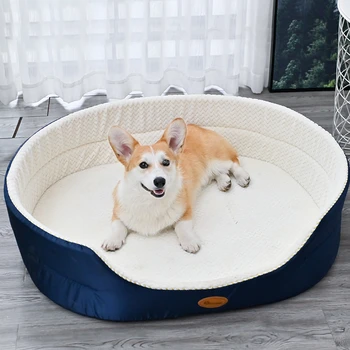 ארבע עונות אוניברסלי כלב מיטות משק מודרני ציוד לחיות מחמד קיץ מגניב הקן נשלף, רחיץ, כלב שטיח גדול כלב מחמד במיטה