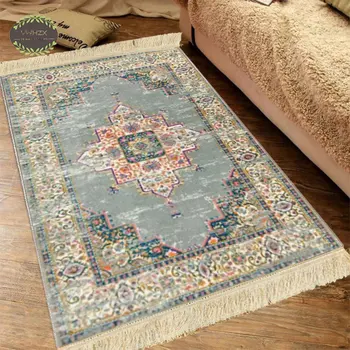בוהמיה שטיח ציצית הפרסי בסגנון שטיחים עבור הסלון פלנל שטיח אופנתי החלקה מרוקו אתנית צוענית חדר שינה עיצוב הבית
