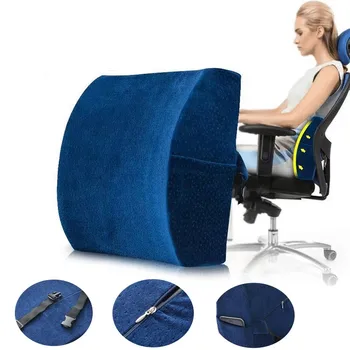 גבוהה-עמידות זיכרון קצף כרית תמיכה בגב המותני כריות הקלה הכרית עבור Office Home Booster כרית מושב