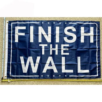 דונלד טראמפ דגל משלוח חינם לסיים את הקיר הכחול אל ג 'וניור ארה