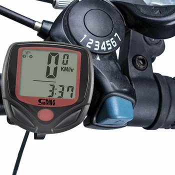 האופניים מחשב דיגיטלי LCD תצוגת רכיבה על אופניים מחשב עמיד למים MTB אופני מד מהירות מד מרחק