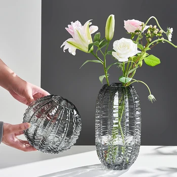 זכוכית שקוף אגרטל קקטוס סידור פרחים הידרופוניקה אביזרי חממה הבית ריהוט קישוט אגרטלי חרס.