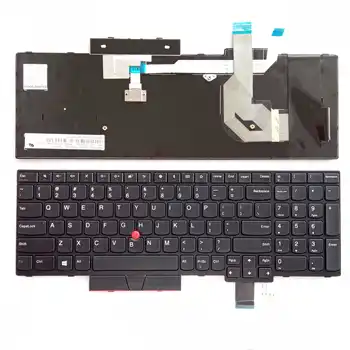 חדש לנו באנגלית עבור IBM Thinkpad T570 T580 P51S P52S NoBacklight שחור עם נקודה מקל מקלדת למחשב נייד מחשב נייד