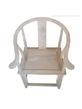 חדש סינית קלאסית מעץ מלא רטרו אלם עגול לבן הכיסא כובע לכסא האוכל משענת הכיסא הכיסא תה, שולחן כיסא כיסא משרדי