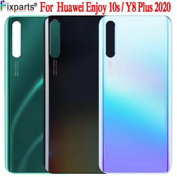 חדש עבור Huawei ליהנות 10s בחזרה את מכסה הסוללה האחורי דלת זכוכית דיור מקרה עבור Huawei Y8 בנוסף 2020 עמ ' חכם מכסה הסוללה.