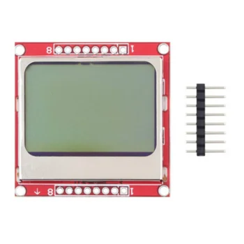 חכם אלקטרוניקה LCD מודול תצוגה Nokia 5110 LCD אדום מסך LCD מודול אדום PCB מסך עבור Arduino