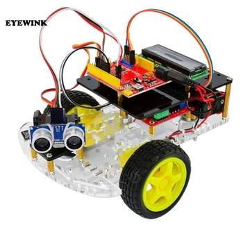 חכם המכונית למידה סוויטה רובוט חכם צב בקרה אלחוטית בהתבסס על Arduino רובוט מכונית הרכבה קיט