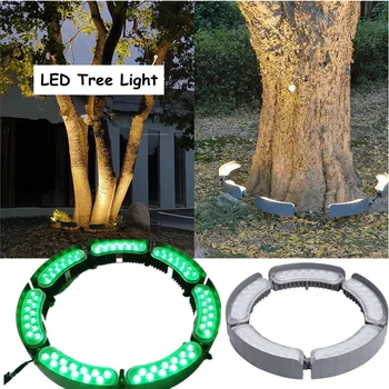 חצר עץ מנורה צבעונית העיר דרך עץ תאורה אורות Ip65 עמיד למים תאורה גשמי יכול להיות משולב יהיה 12v 24v