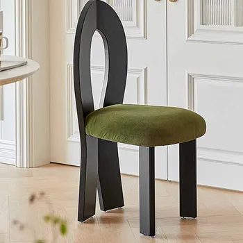 ייחודי נוח יוקרה כיסא האוכל בסגנון איטלקי מרופדים מודרני מרפסת כיסא הטרקלין הספרייה Silla Comedor רהיטים