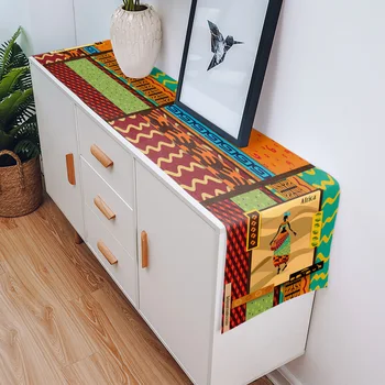מודרני אלגנטי שולחן רץ ילדה אפריקאית שולחן רץ על שולחן האוכל עיצוב חתונה המפה הביתה מסיבה עיצוב שולחן כיסוי