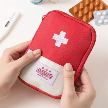 מיני נייד לאחסון תרופות תיק קמפינג נסיעות חיצונית ערכת עזרה ראשונה רפואה שקיות ארגונית חירום הישרדות התיק מקרה גלולת