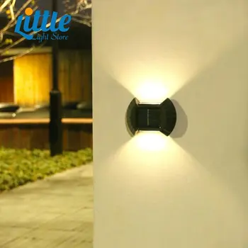 מסדרון מנורת שמש הרמת מנורת קיר אוטומטי חיישן אור עמיד למים חיצוני גן גדר מדרגות חיצונית תאורה דקורטיבית