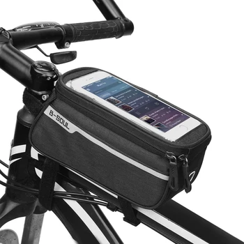 מסך מגע האופניים טלפון שקיות אופניים MTB גבי שפופרת הטלפון התיק 6