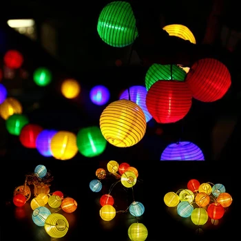 עמיד למים פנס סולארי מחרוזת אגדות אורות 6.5 מ ' 30 LED חיצוני גרלנד פטיו אור אנרגיה סולארית מנורת חג המולד עבור גן עיצוב