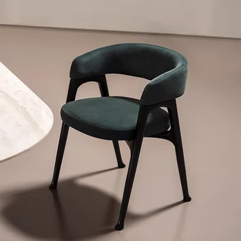 עץ יוקרתיים טרקלין כיסא האוכל Boucle חדר השינה, המשרד האיטלקי כיסאות המותני Chaises-סל אבוס ריהוט הסלון WXH35XP